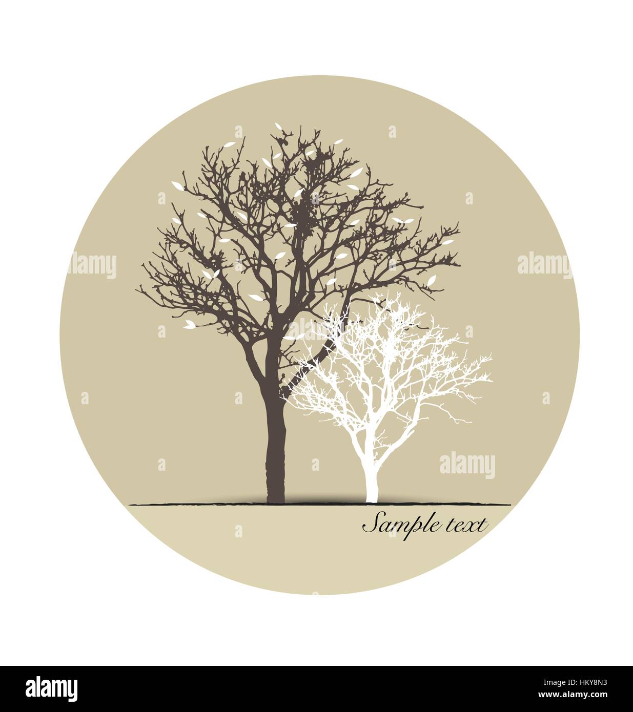 Tree silhouettes. Vector illustration Stock Vector Image & Art - Alamy