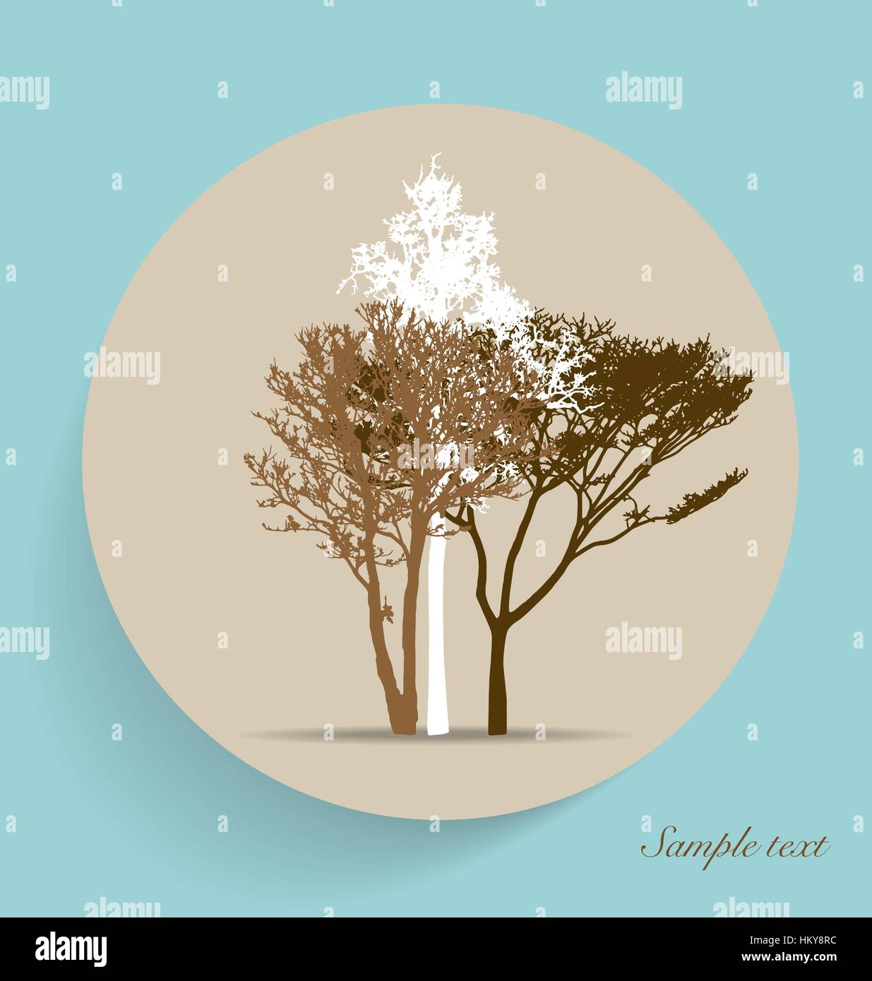 Tree silhouettes. Vector illustration Stock Vector Image & Art - Alamy