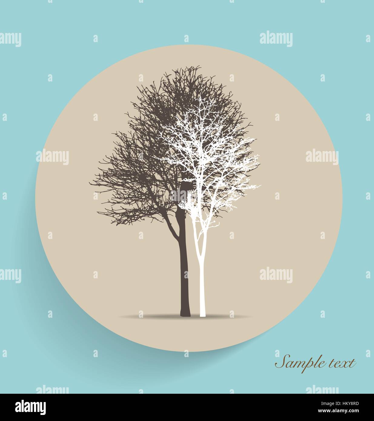 Tree silhouettes. Vector illustration Stock Vector Image & Art - Alamy