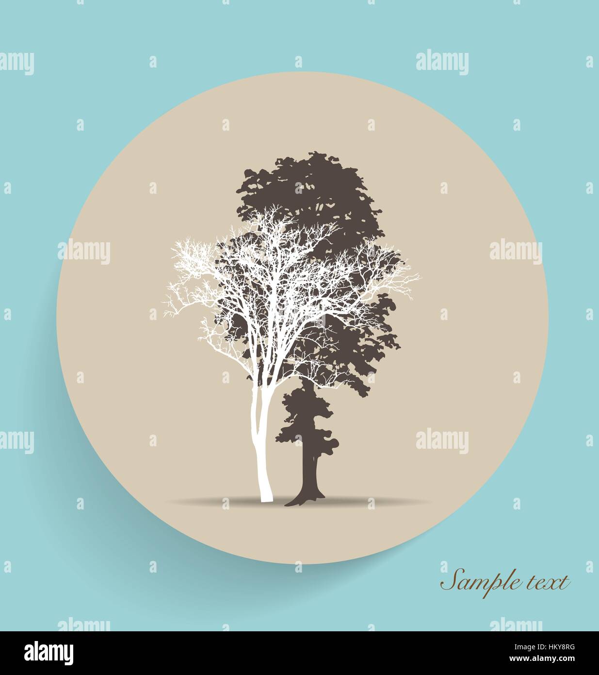 Tree silhouettes. Vector illustration Stock Vector Image & Art - Alamy