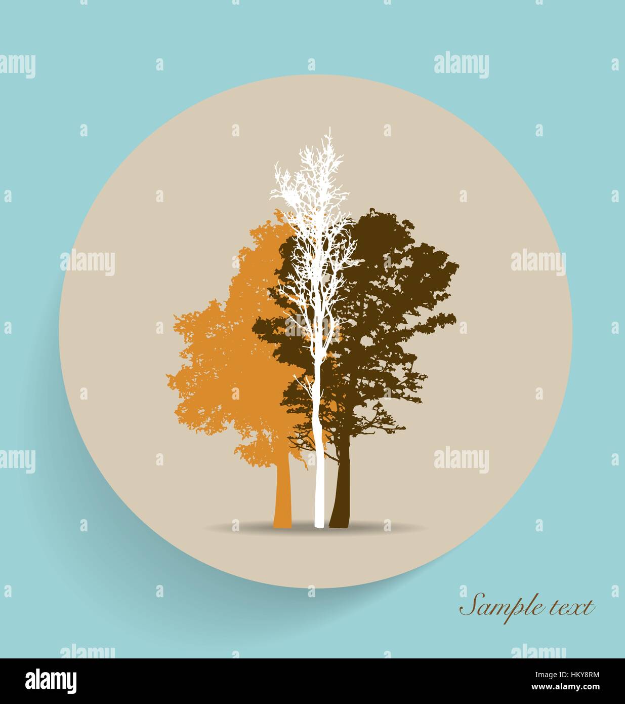 Tree silhouettes. Vector illustration Stock Vector Image & Art - Alamy