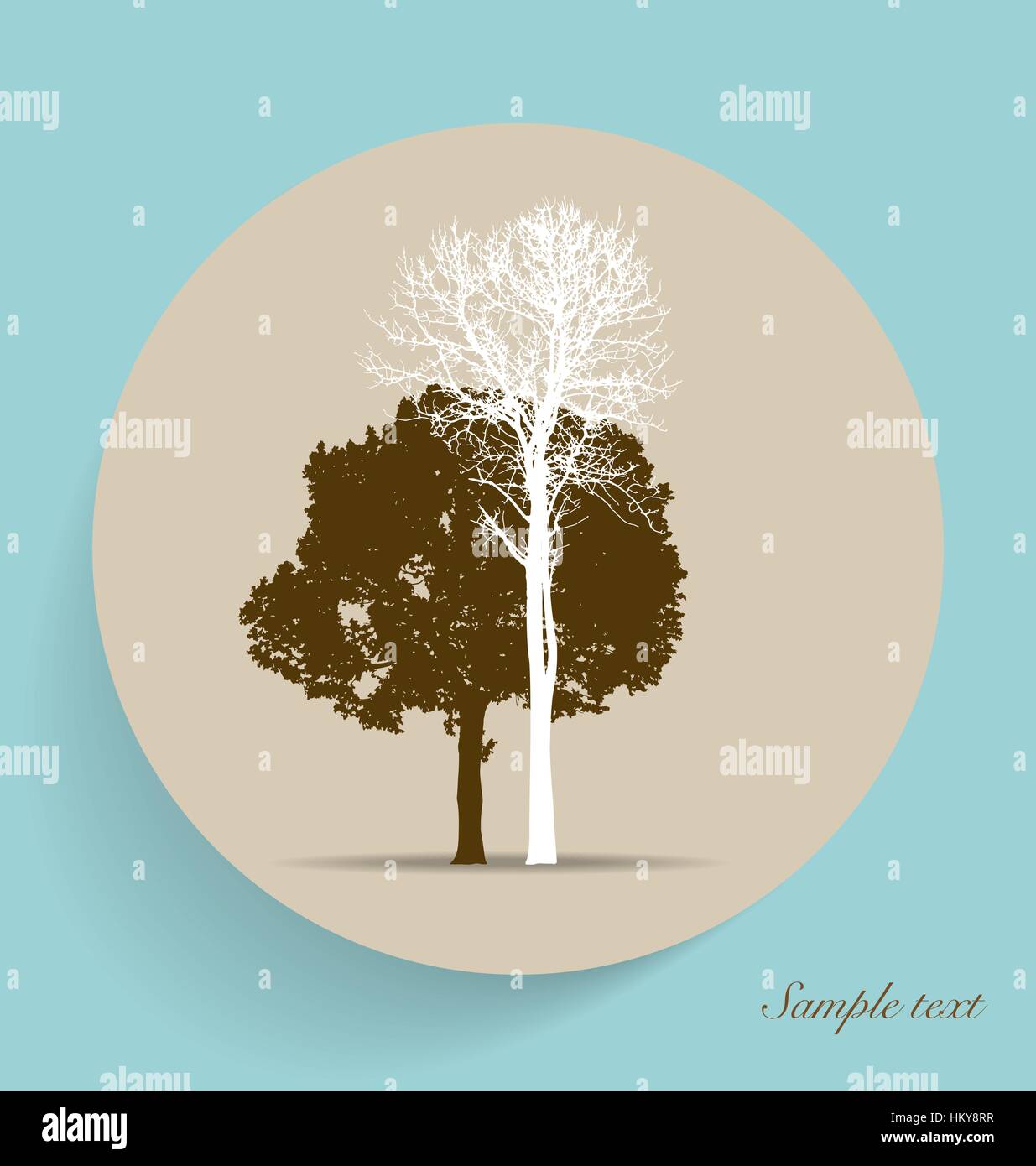 Tree silhouettes. Vector illustration Stock Vector Image & Art - Alamy