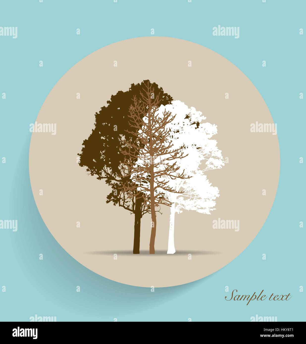 Tree silhouettes. Vector illustration Stock Vector Image & Art - Alamy