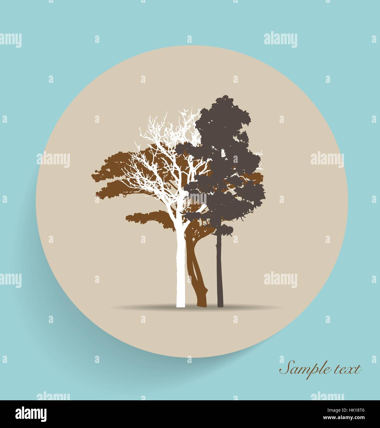 Tree silhouettes. Vector illustration Stock Vector Image & Art - Alamy