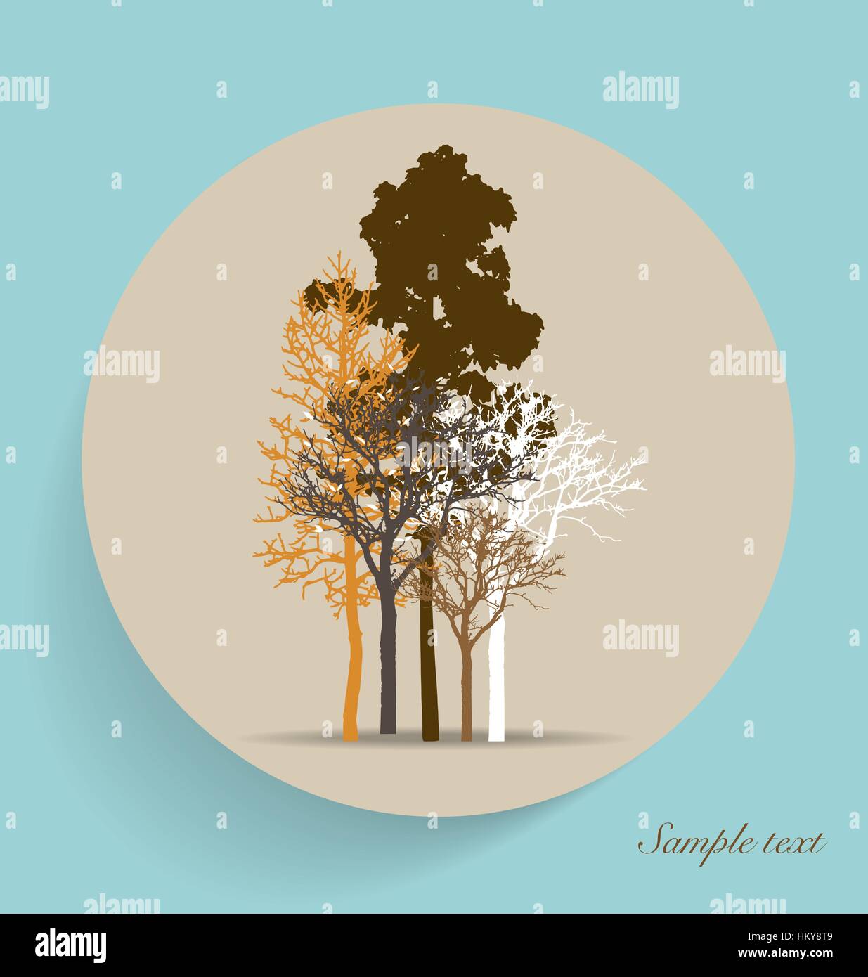 Tree silhouettes. Vector illustration Stock Vector Image & Art - Alamy