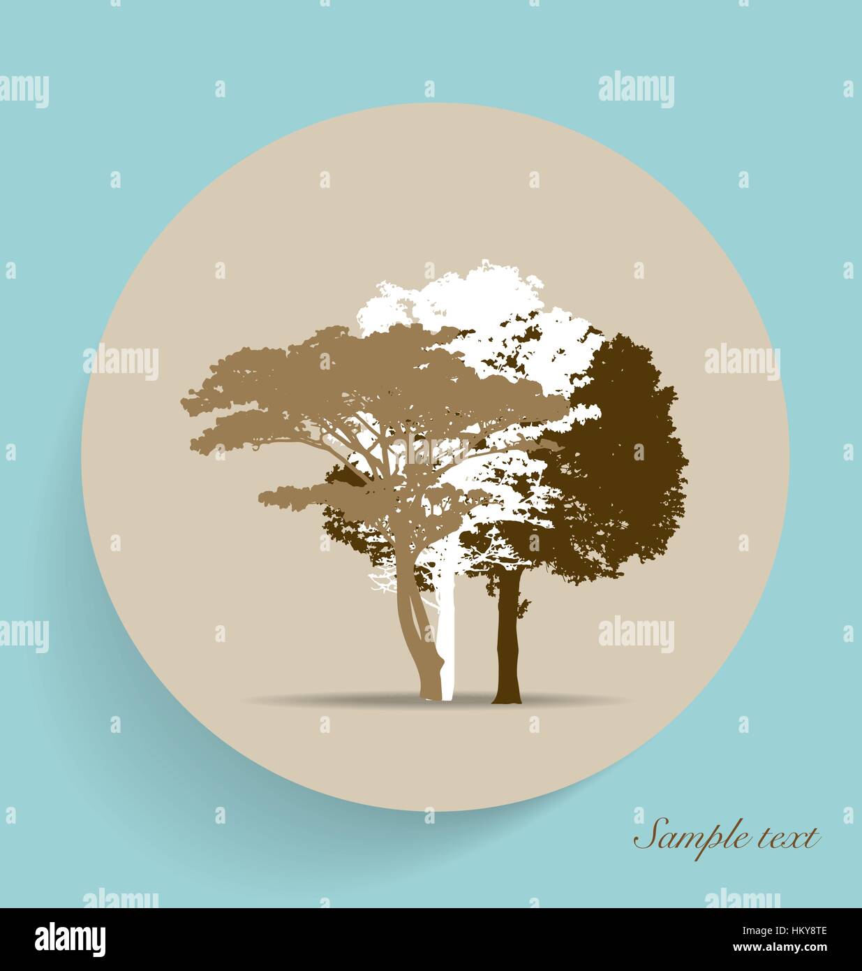 Tree silhouettes. Vector illustration Stock Vector Image & Art - Alamy
