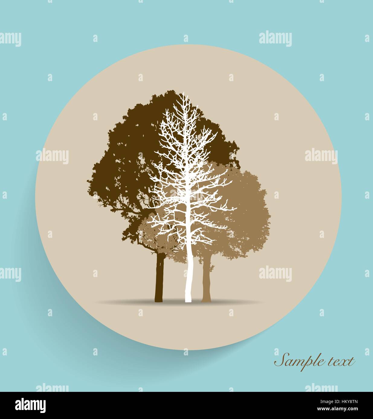 Tree silhouettes. Vector illustration Stock Vector Image & Art - Alamy