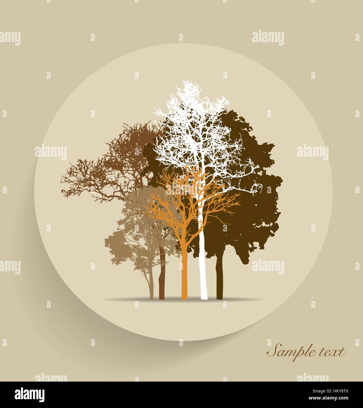 Tree silhouettes. Vector illustration Stock Vector Image & Art - Alamy