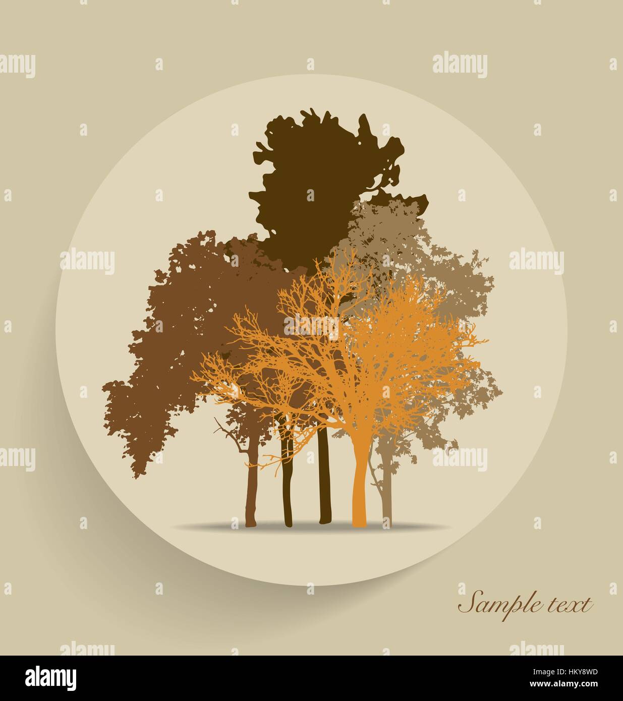 Tree silhouettes. Vector illustration Stock Vector Image & Art - Alamy