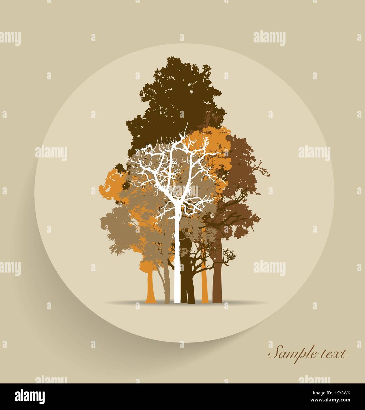 Tree silhouettes. Vector illustration Stock Vector Image & Art - Alamy