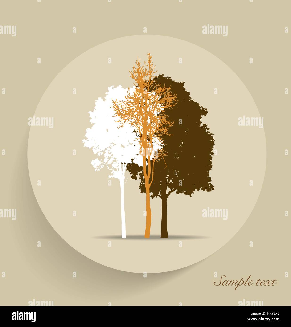 Tree silhouettes. Vector illustration Stock Vector Image & Art - Alamy