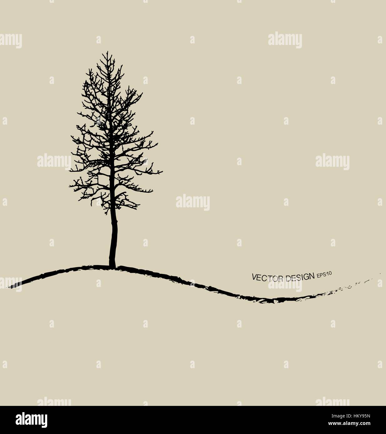 Tree silhouettes. Vector illustration Stock Vector Image & Art - Alamy