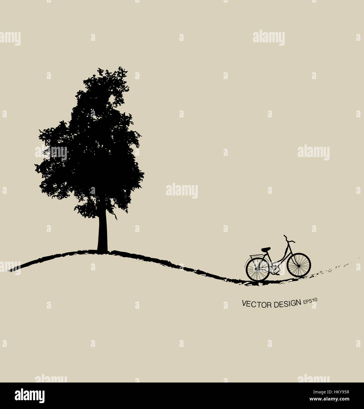 Tree silhouettes. Vector illustration Stock Vector Image & Art - Alamy
