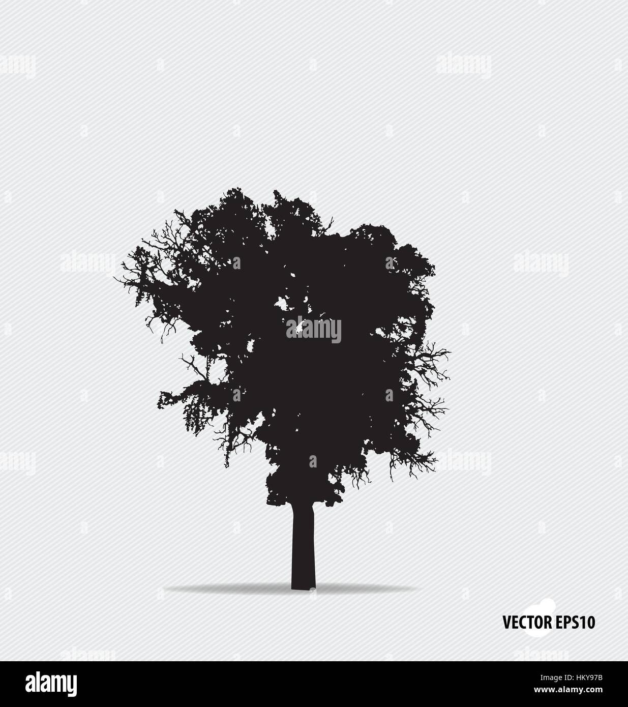 Tree silhouette. Vector illustration Stock Vector Image & Art - Alamy