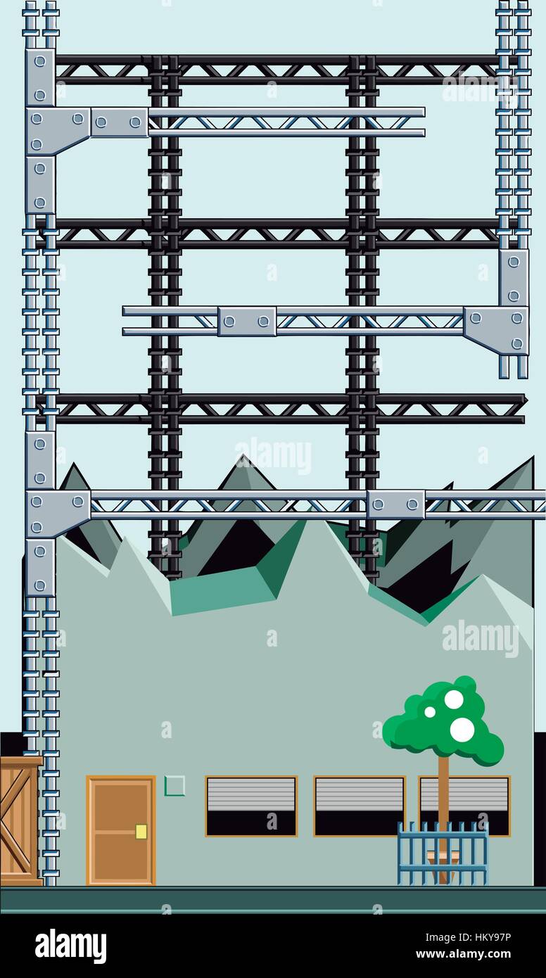 New housing estate under construction Stock Vector Images - Alamy