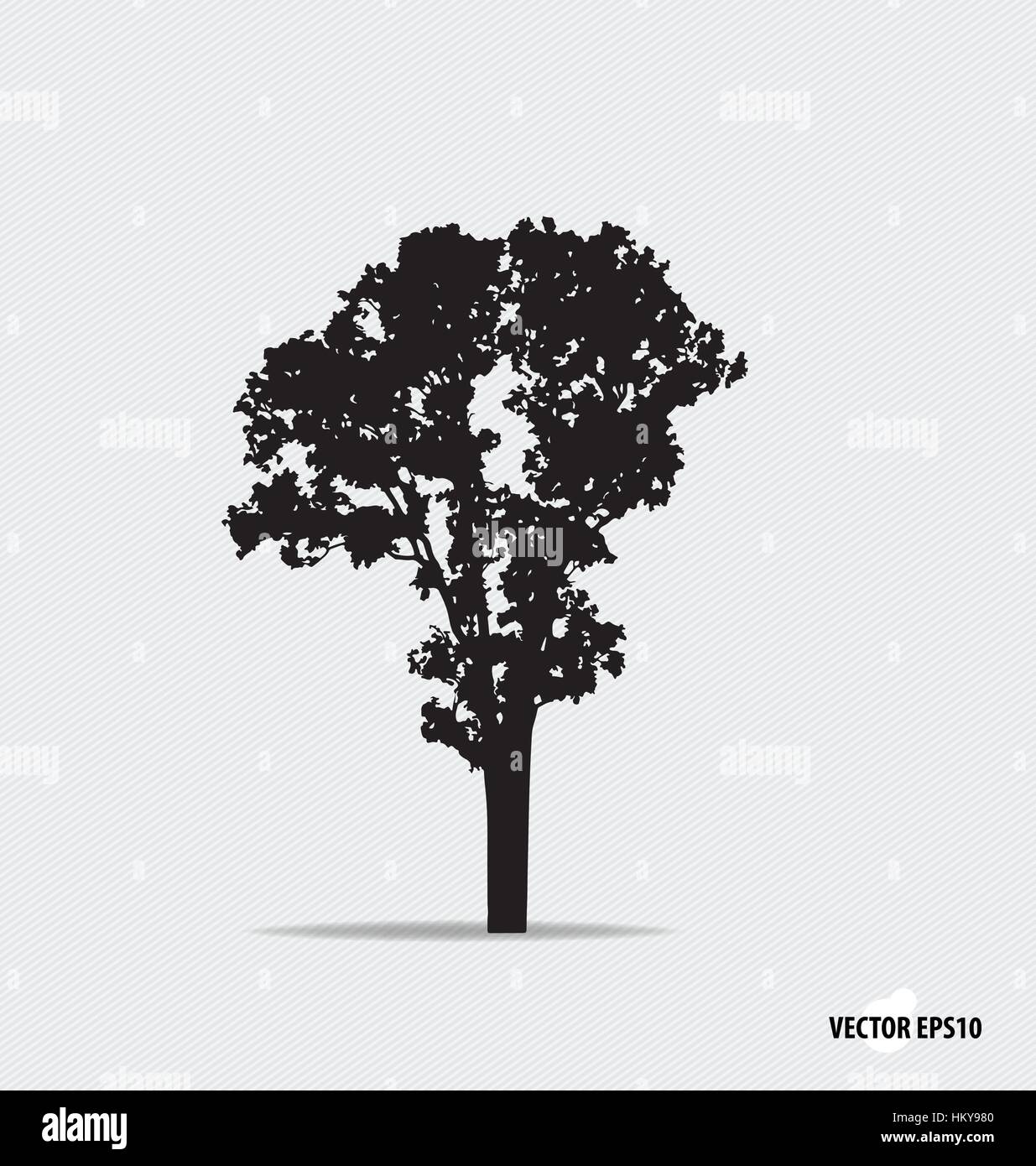 Tree silhouette. Vector illustration Stock Vector Image & Art - Alamy