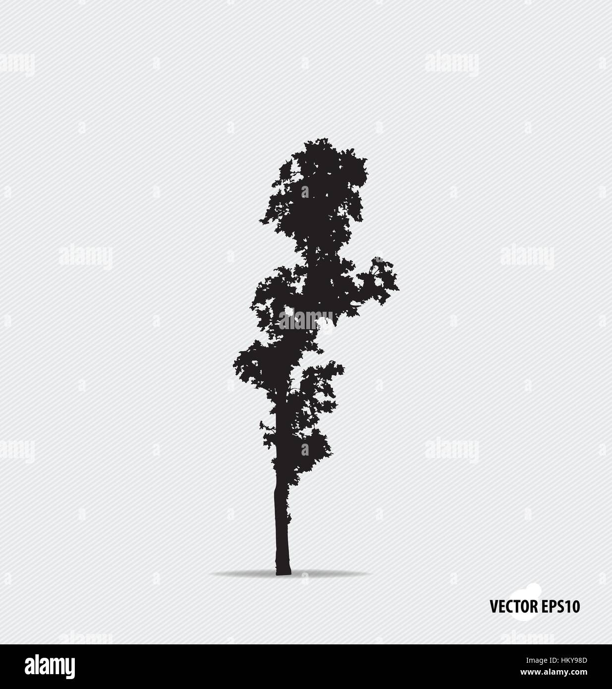 Tree silhouette. Vector illustration Stock Vector Image & Art - Alamy