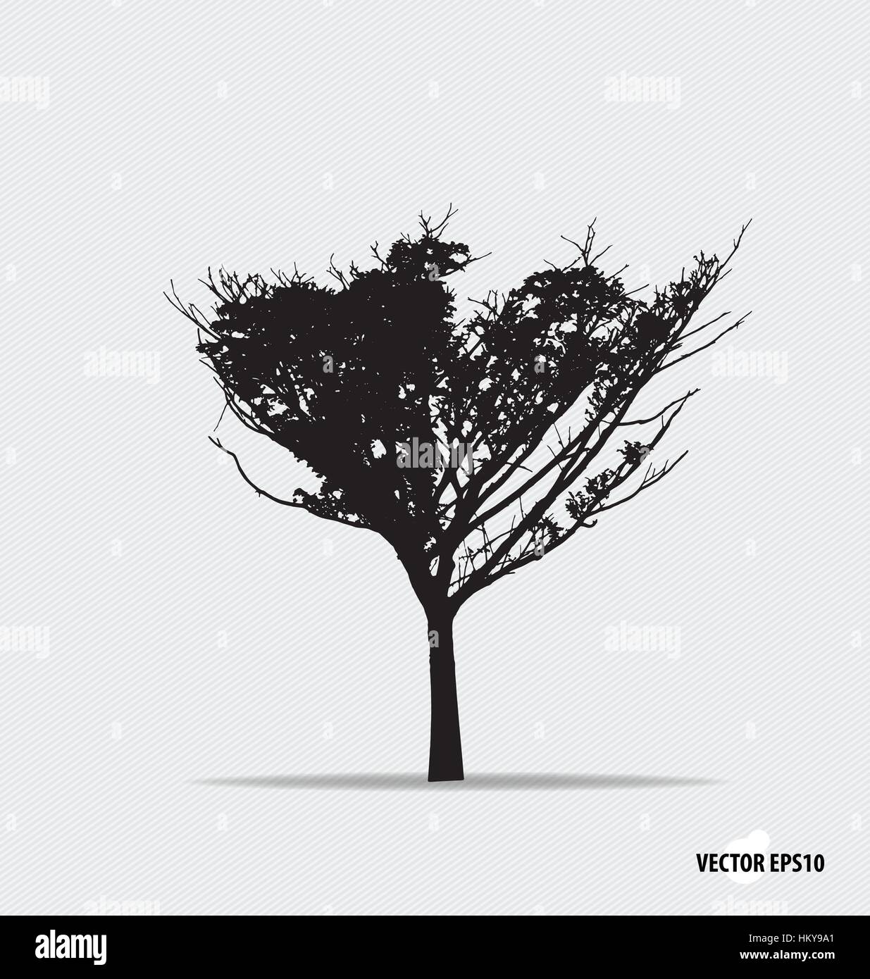 Tree silhouette. Vector illustration Stock Vector Image & Art - Alamy