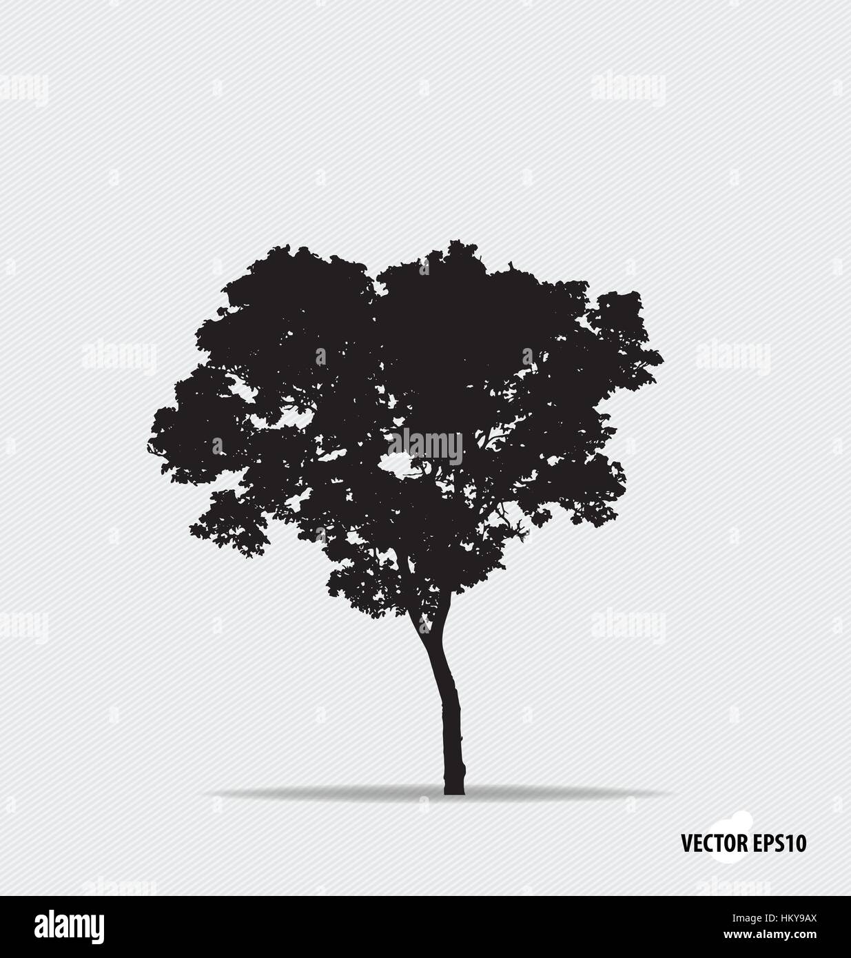 Tree silhouette. Vector illustration Stock Vector Image & Art - Alamy