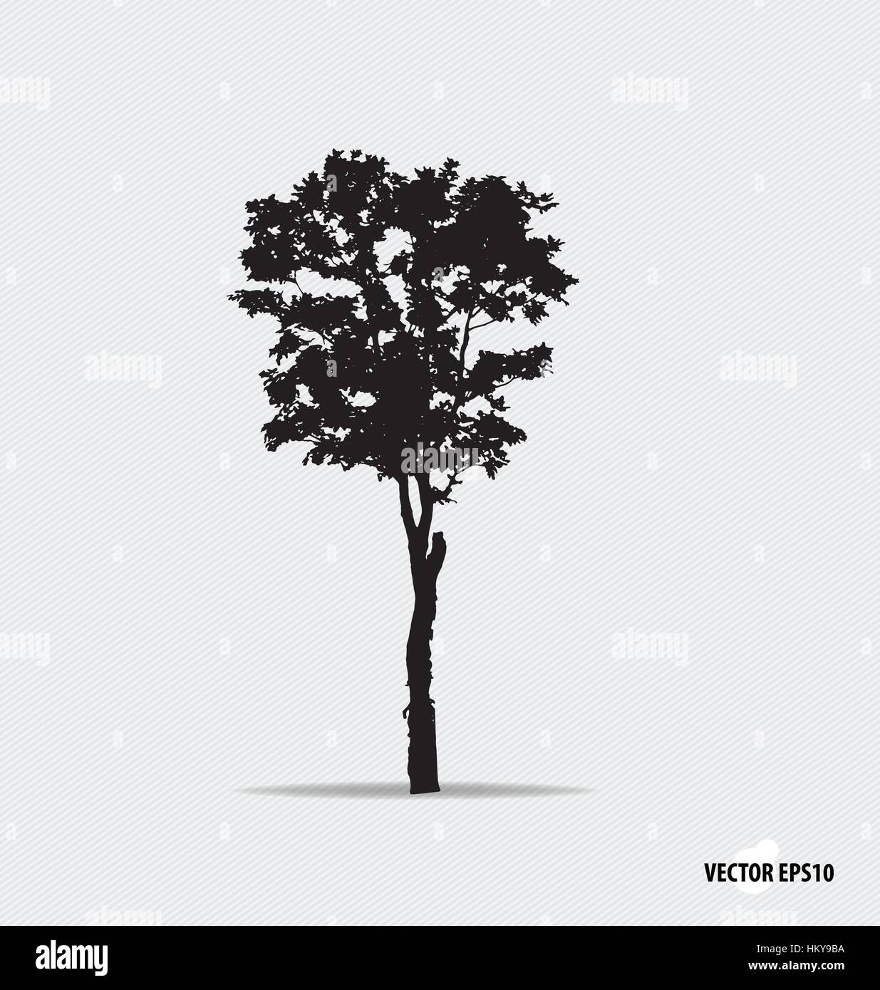 Tree silhouette. Vector illustration Stock Vector Image & Art - Alamy