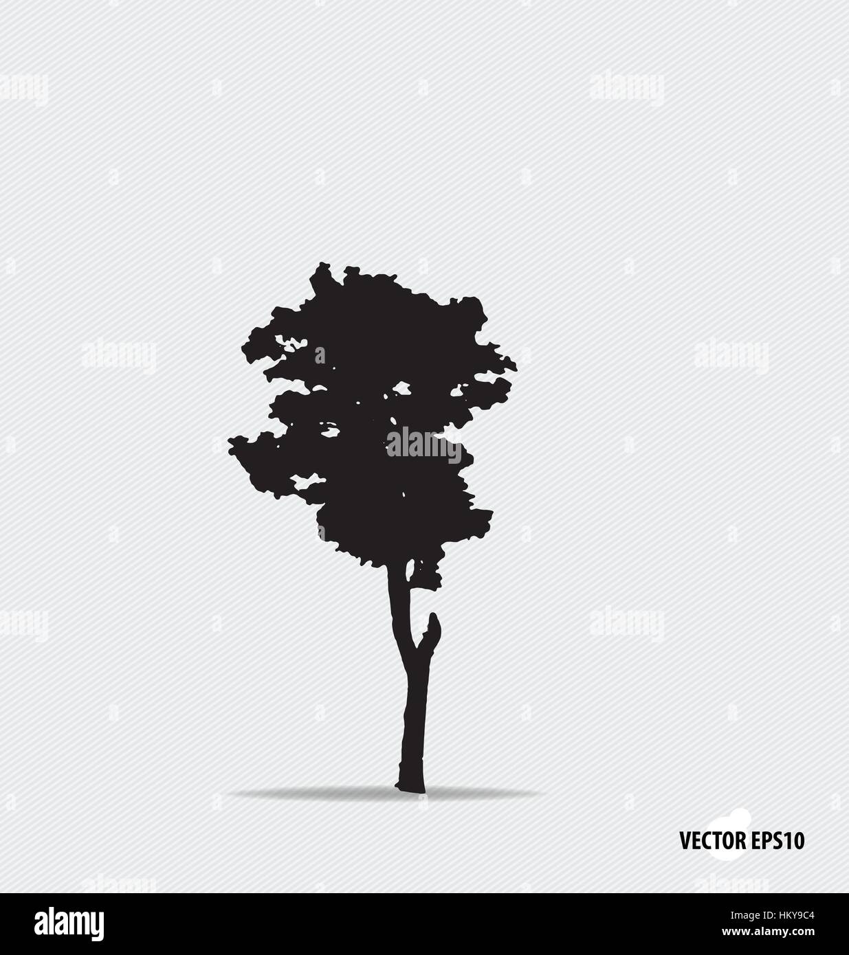 Tree silhouette. Vector illustration Stock Vector Image & Art - Alamy