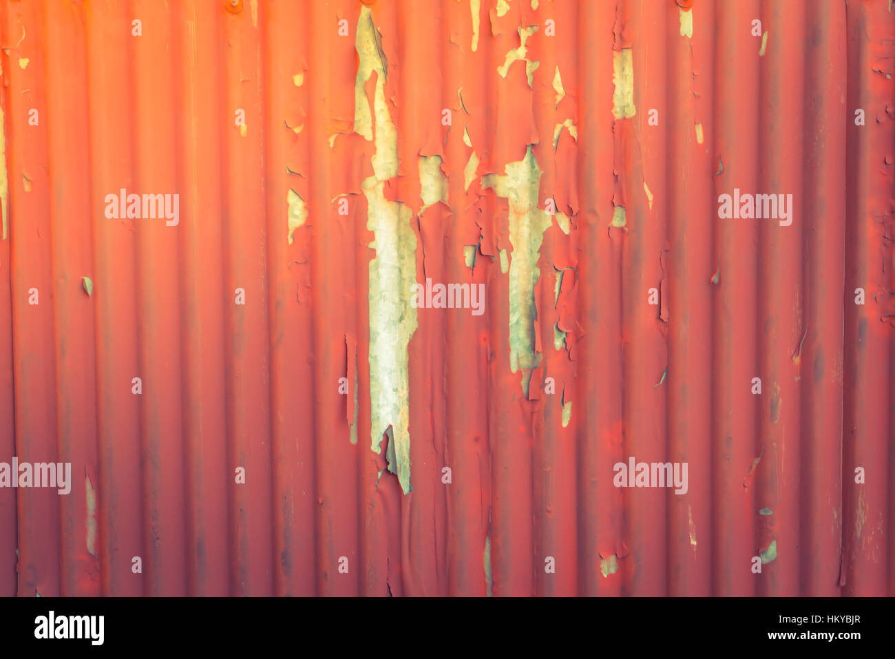 Rusty corrugated iron Stock Photo