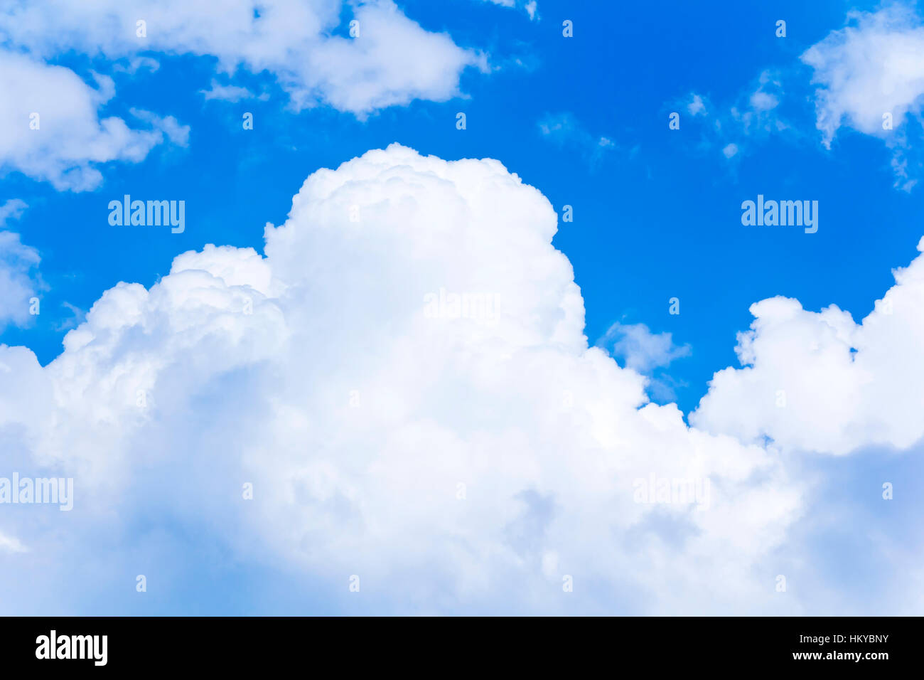Photo of summer blue sky with white clouds Stock Photo - Alamy