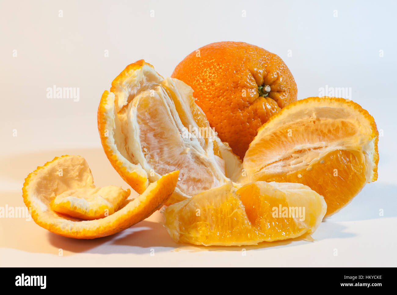 Orange segments Stock Photo Alamy