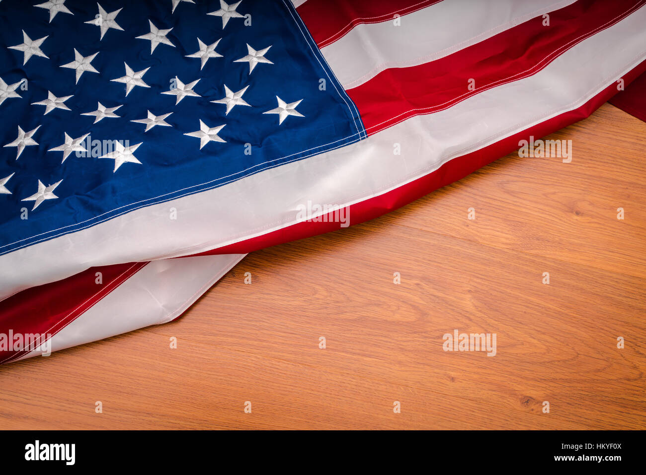 American flag on wood background Stock Photo - Alamy