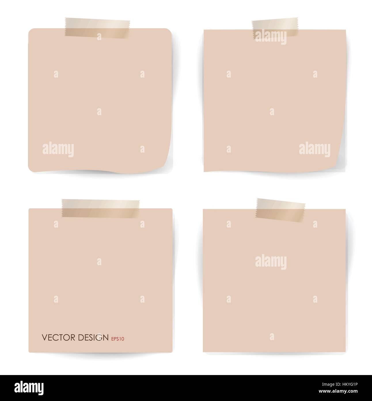 Collection of various papers, ready for your message. Vector ...