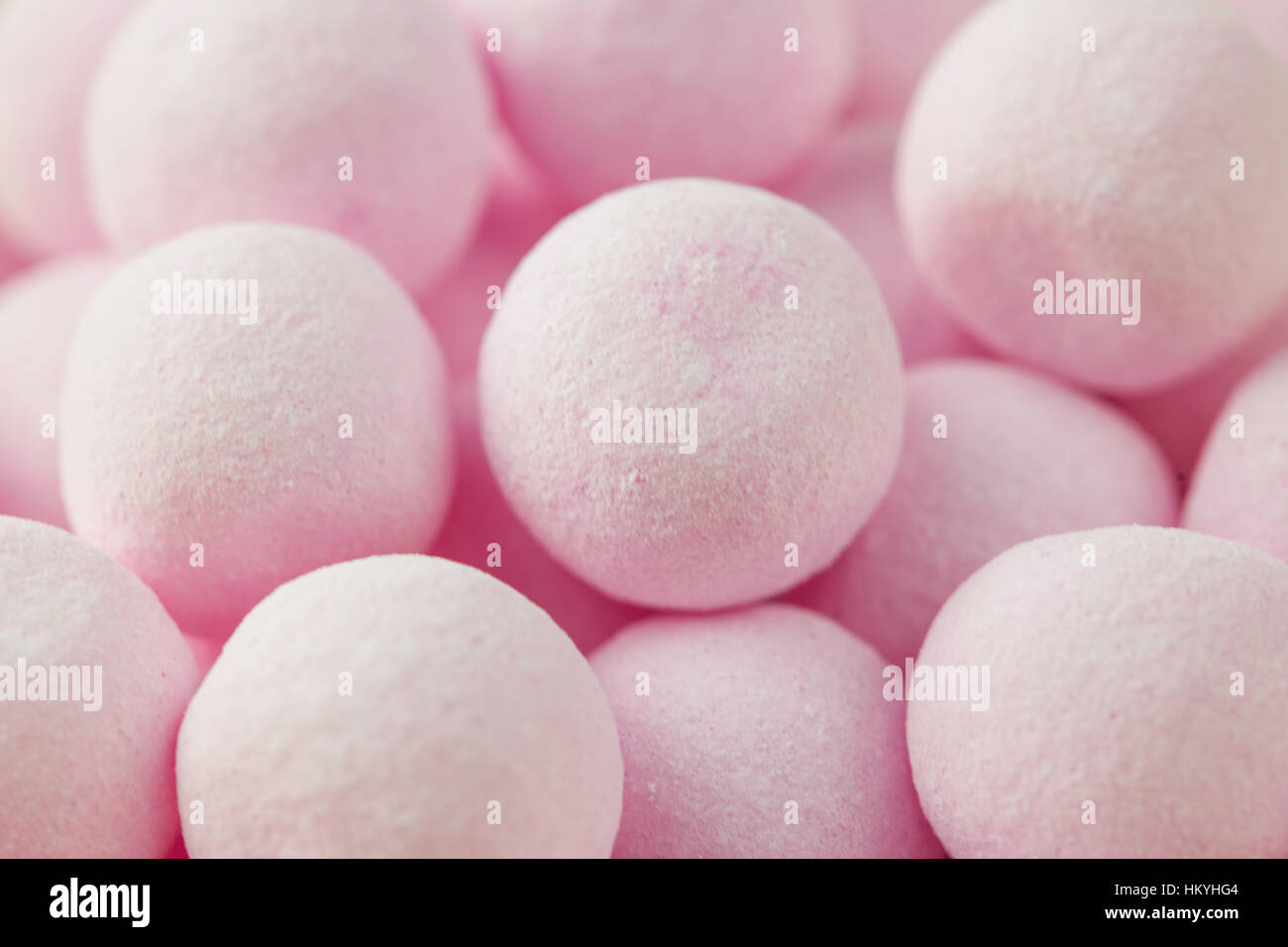 Pink bon bons candy sweets Stock Photo