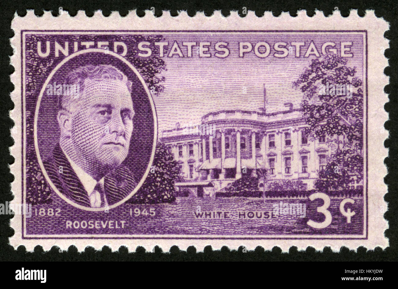 Usa stamp roosevelt president hi-res stock photography and images - Alamy