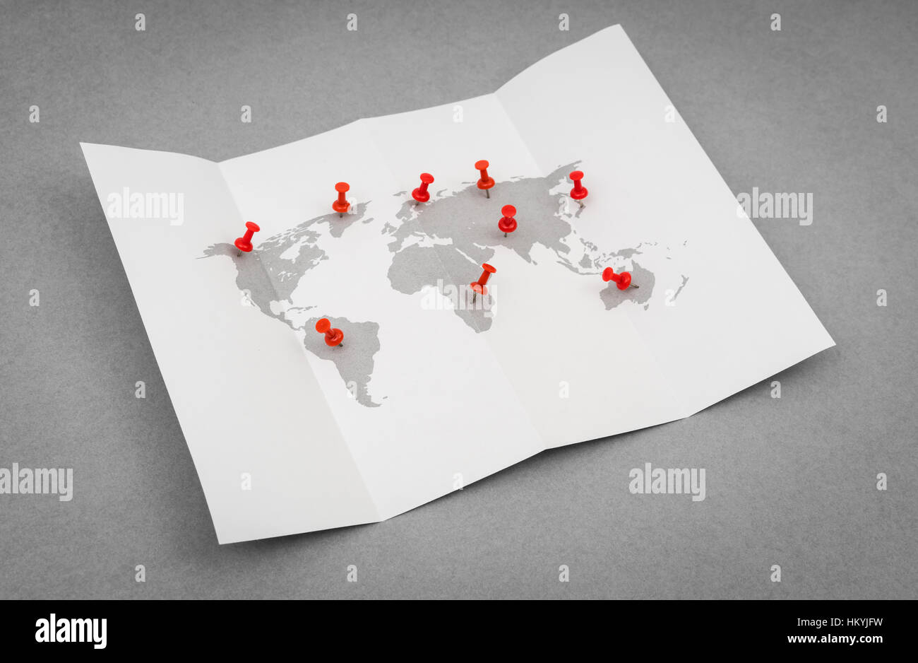 Folded tourist map of africa hi-res stock photography and images - Alamy