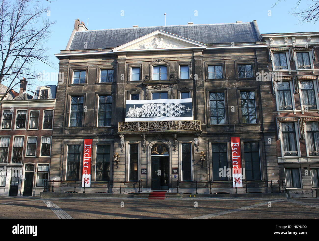 Mid 18th century Lange Voorhout Palace, The Hague (Den Haag), Netherlands. Now a museum with a permanent M.C. Escher exhibition Stock Photo