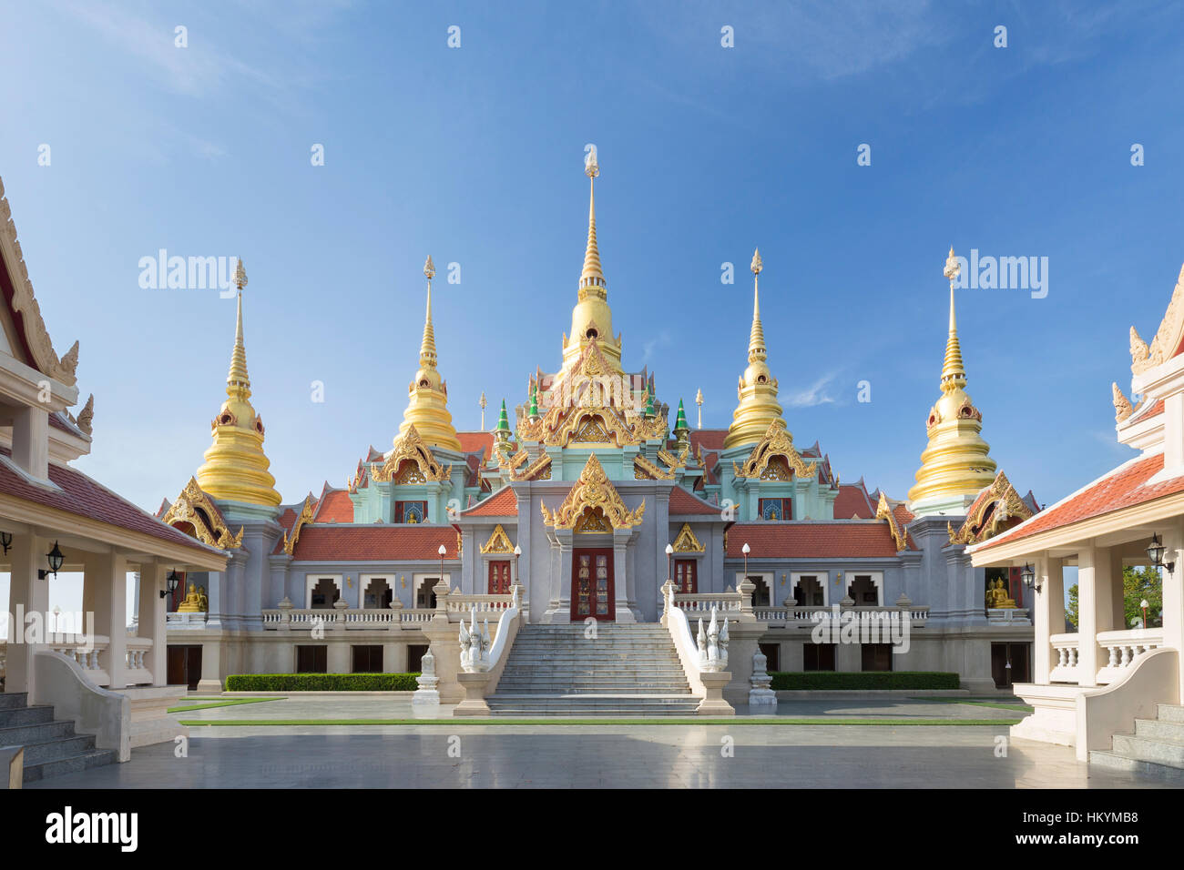 Phra Mahathat Chedi Phakdi Prakat, near Bang Saphan or Bangsaphan, Thailand Stock Photo