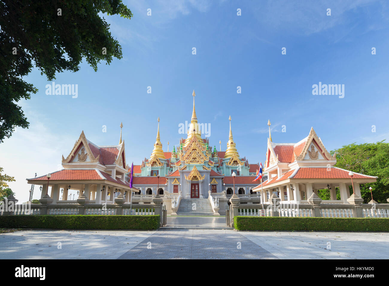 Phra Mahathat Chedi Phakdi Prakat, near Bang Saphan or Bangsaphan, Thailand Stock Photo
