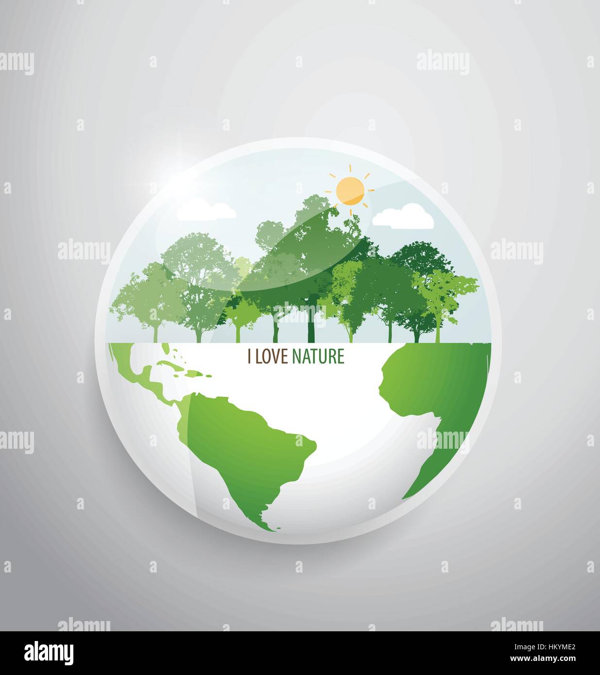 Green Eco Earth. Vector Illustration Stock Vector Image & Art - Alamy