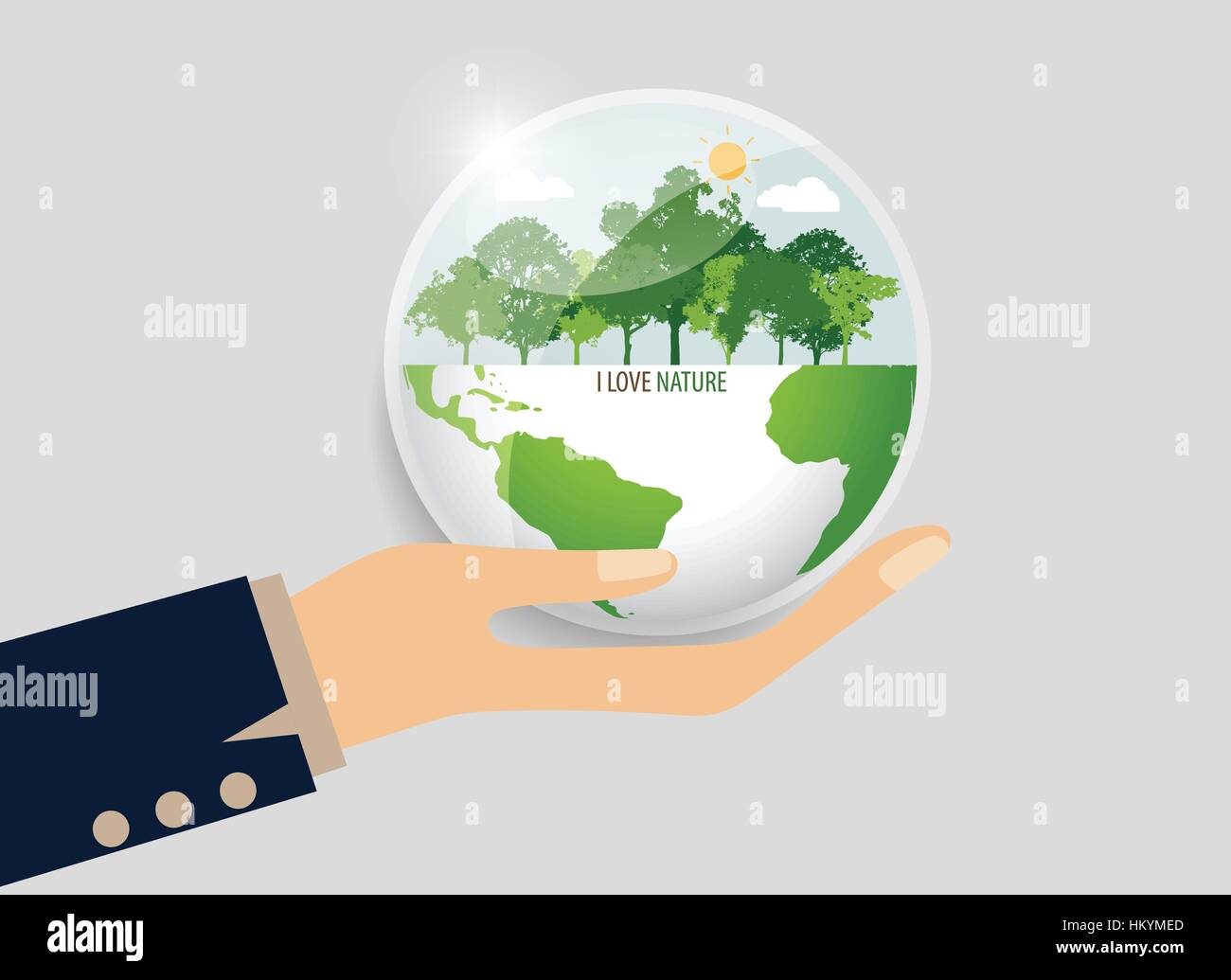 Green Eco Earth. Vector Illustration Stock Vector Image & Art - Alamy
