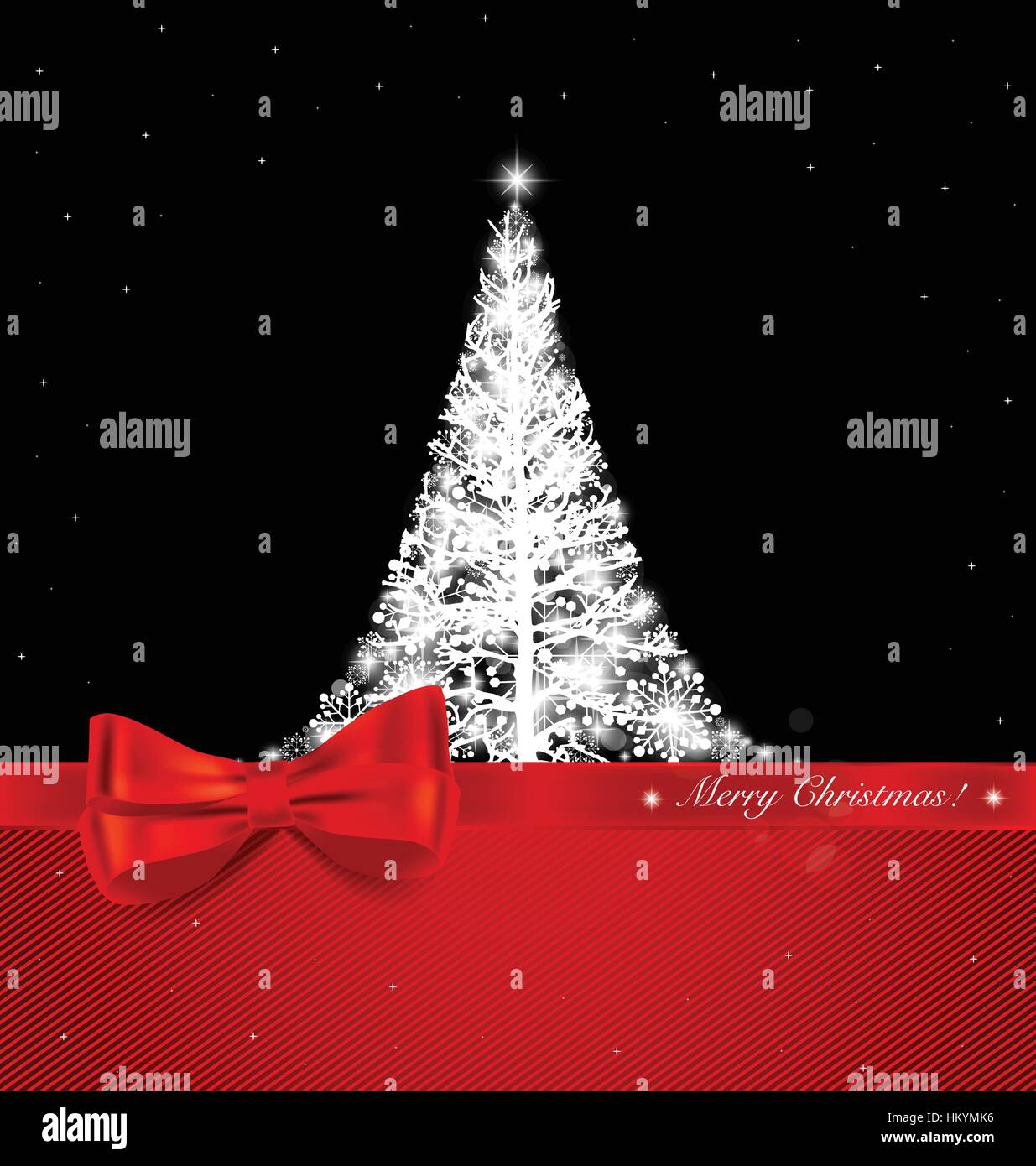 Christmas background with Christmas tree, vector illustration Stock ...