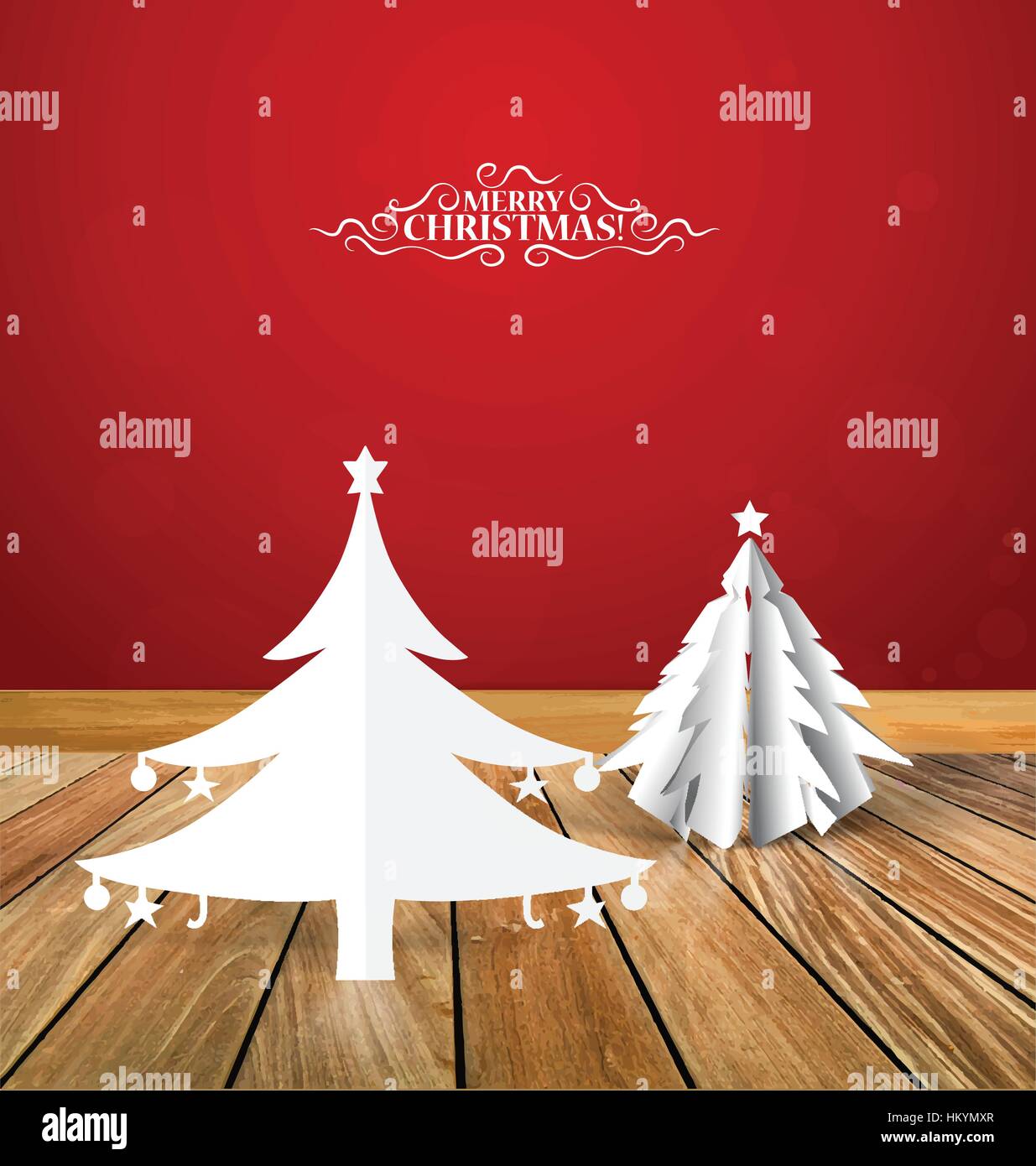 Christmas background with Christmas tree, vector illustration Stock ...