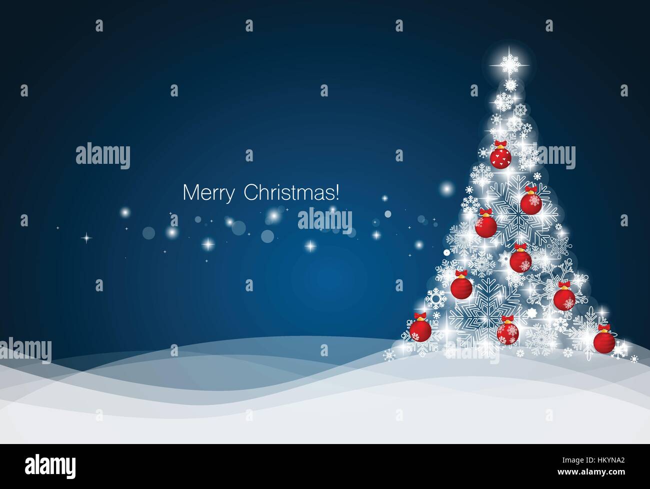 Christmas background with Christmas tree, vector illustration Stock ...