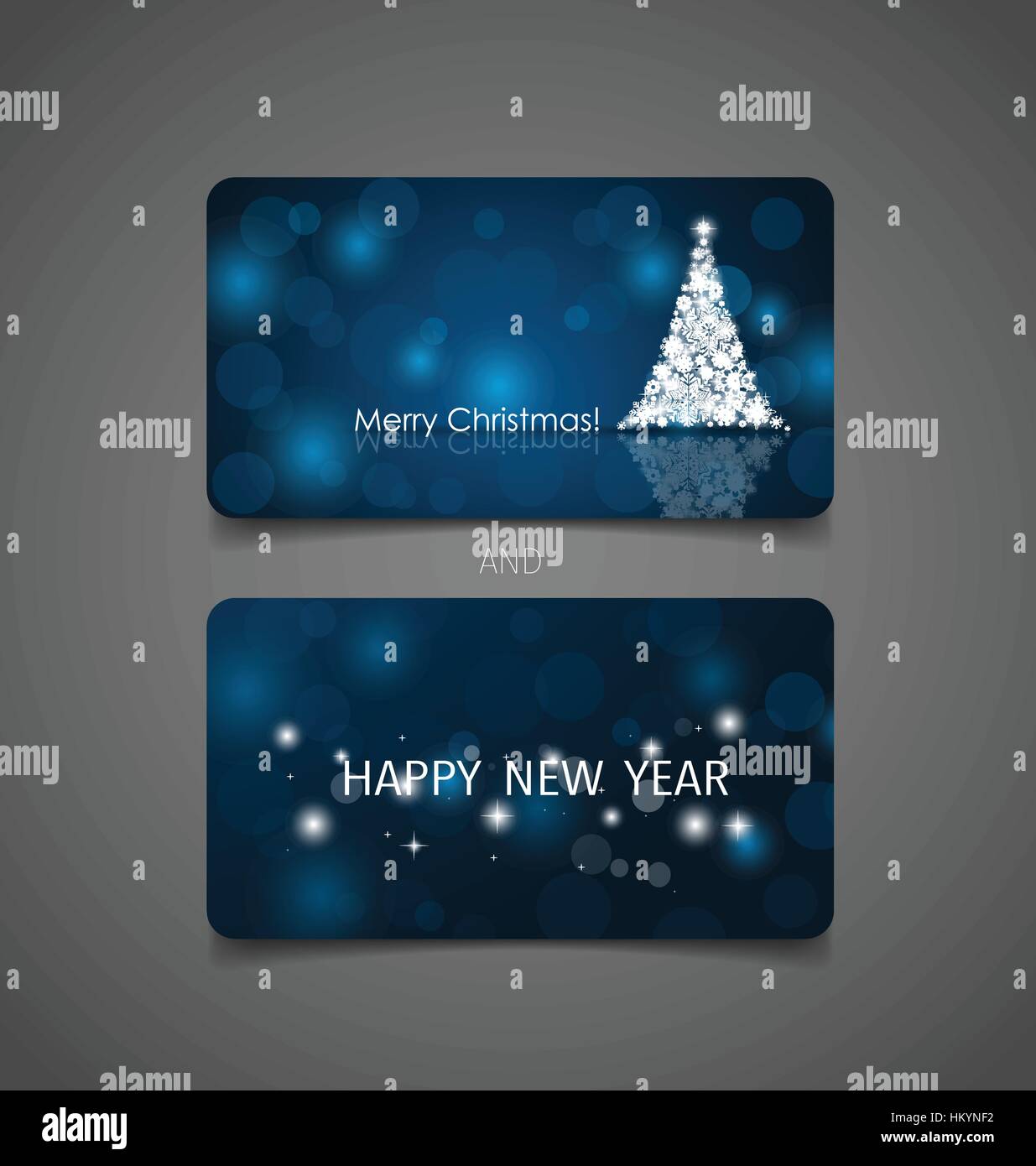 Holiday gift coupons with Christmas tree, vector illustration Stock Vector Image & Art Alamy