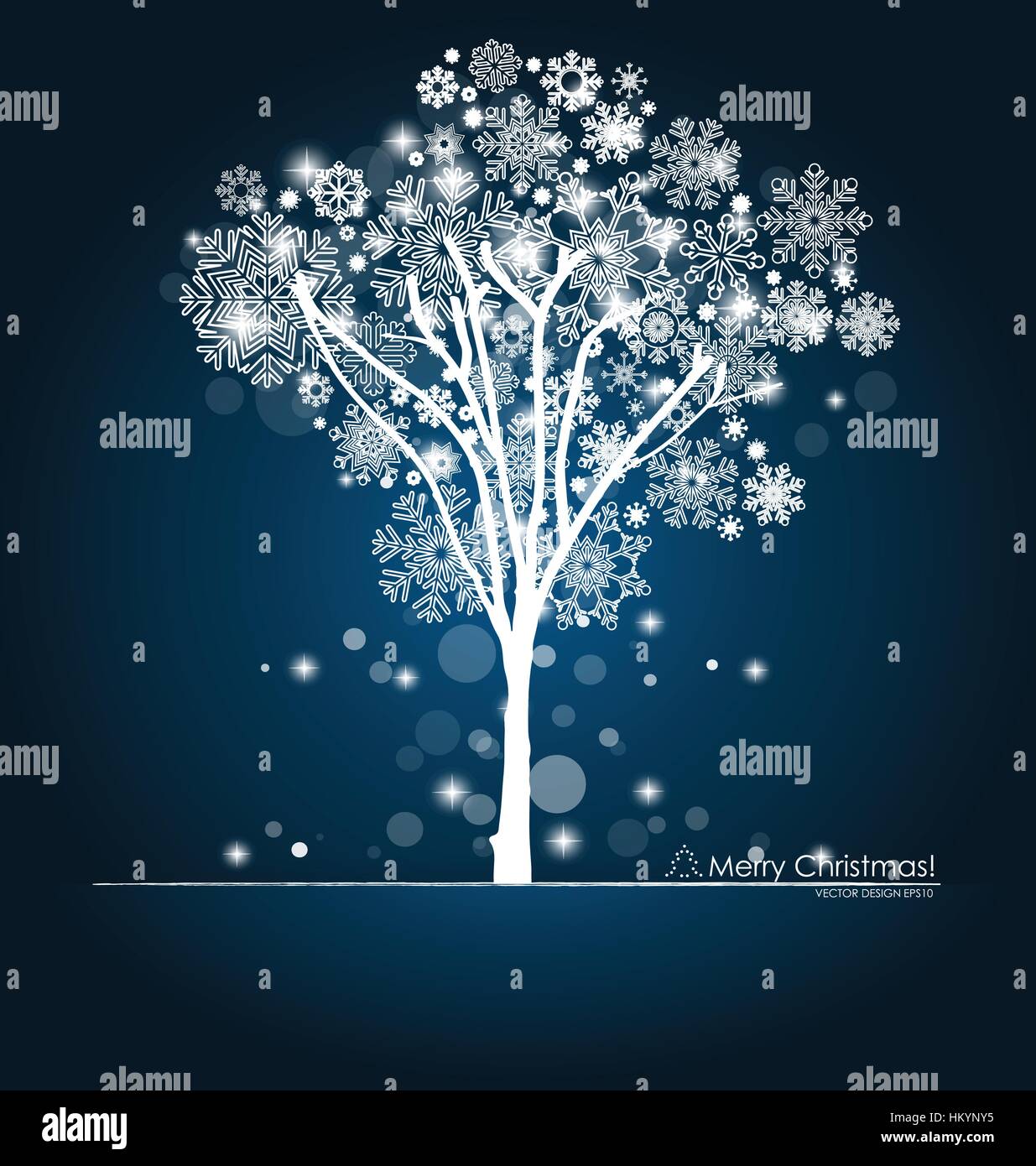 Christmas background with Christmas tree, vector illustration Stock ...