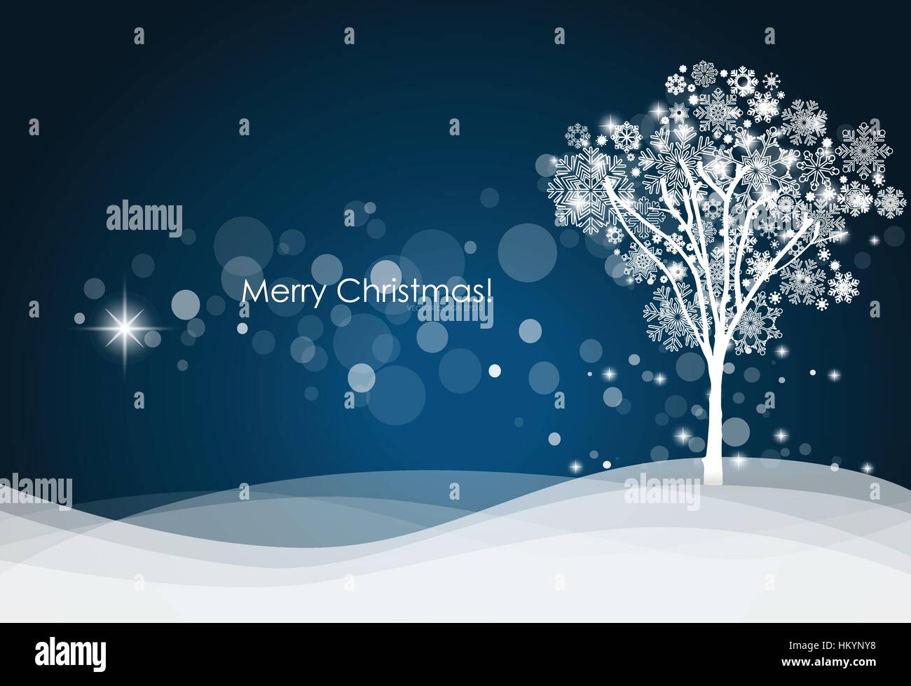 Christmas background with Christmas tree, vector illustration Stock ...