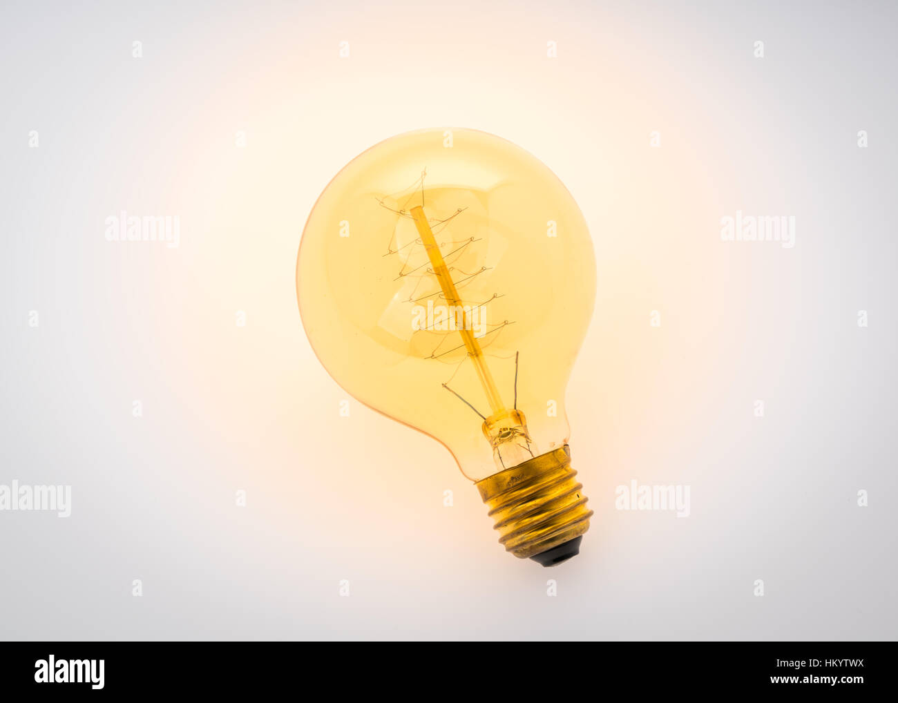 Light Bulb on white background Stock Photo - Alamy