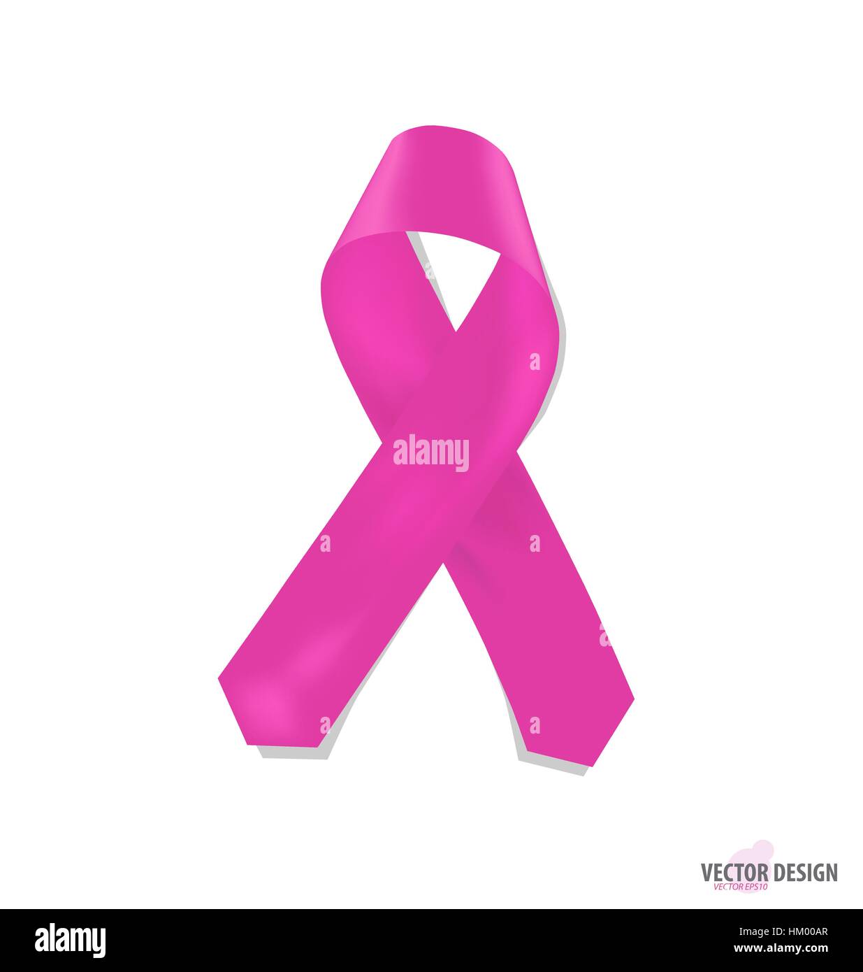Pink Ribbons Vector Illustration Stock Vector Image And Art Alamy