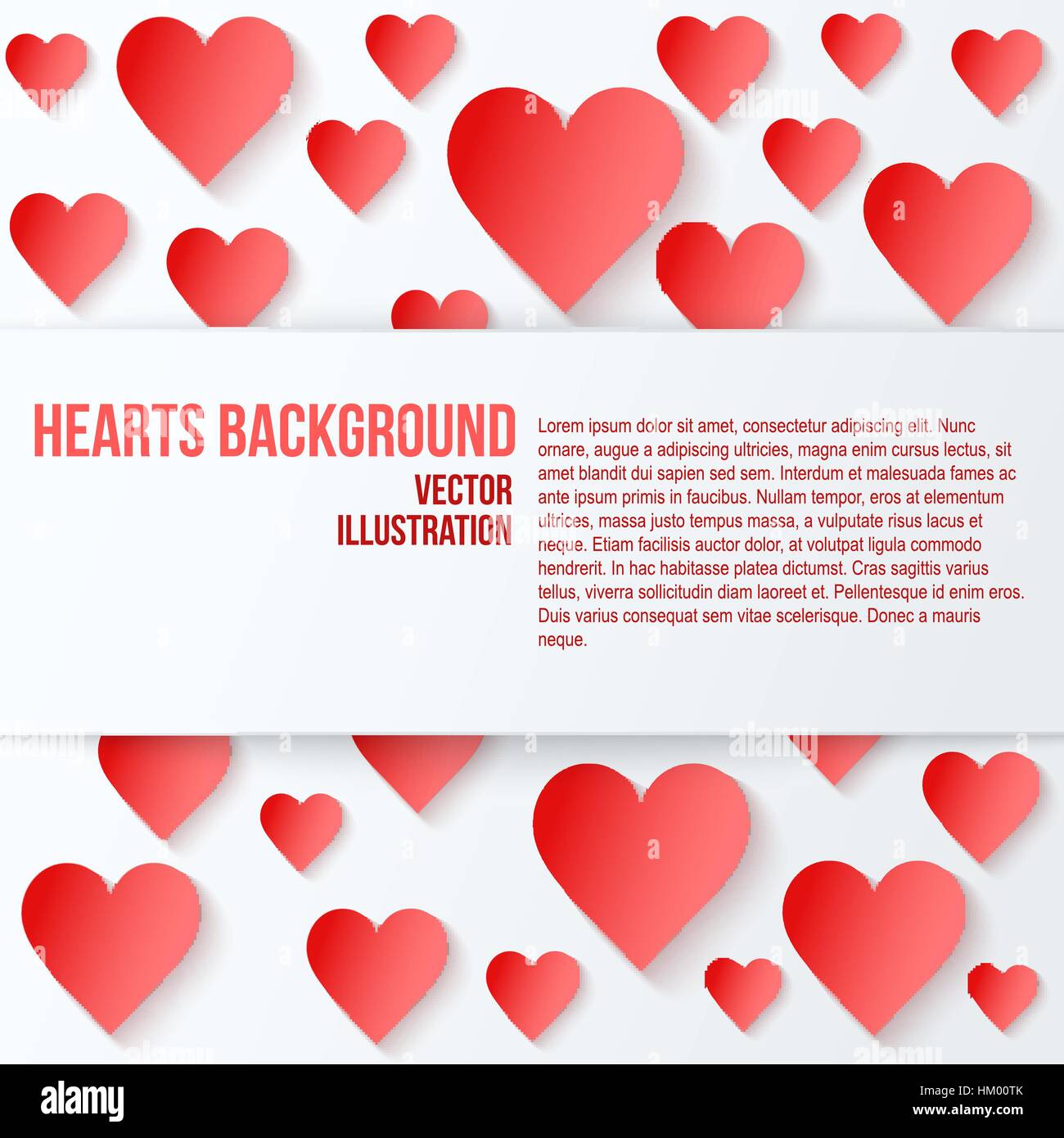 Red Romantic Hearts Background Stock Vector Image & Art - Alamy