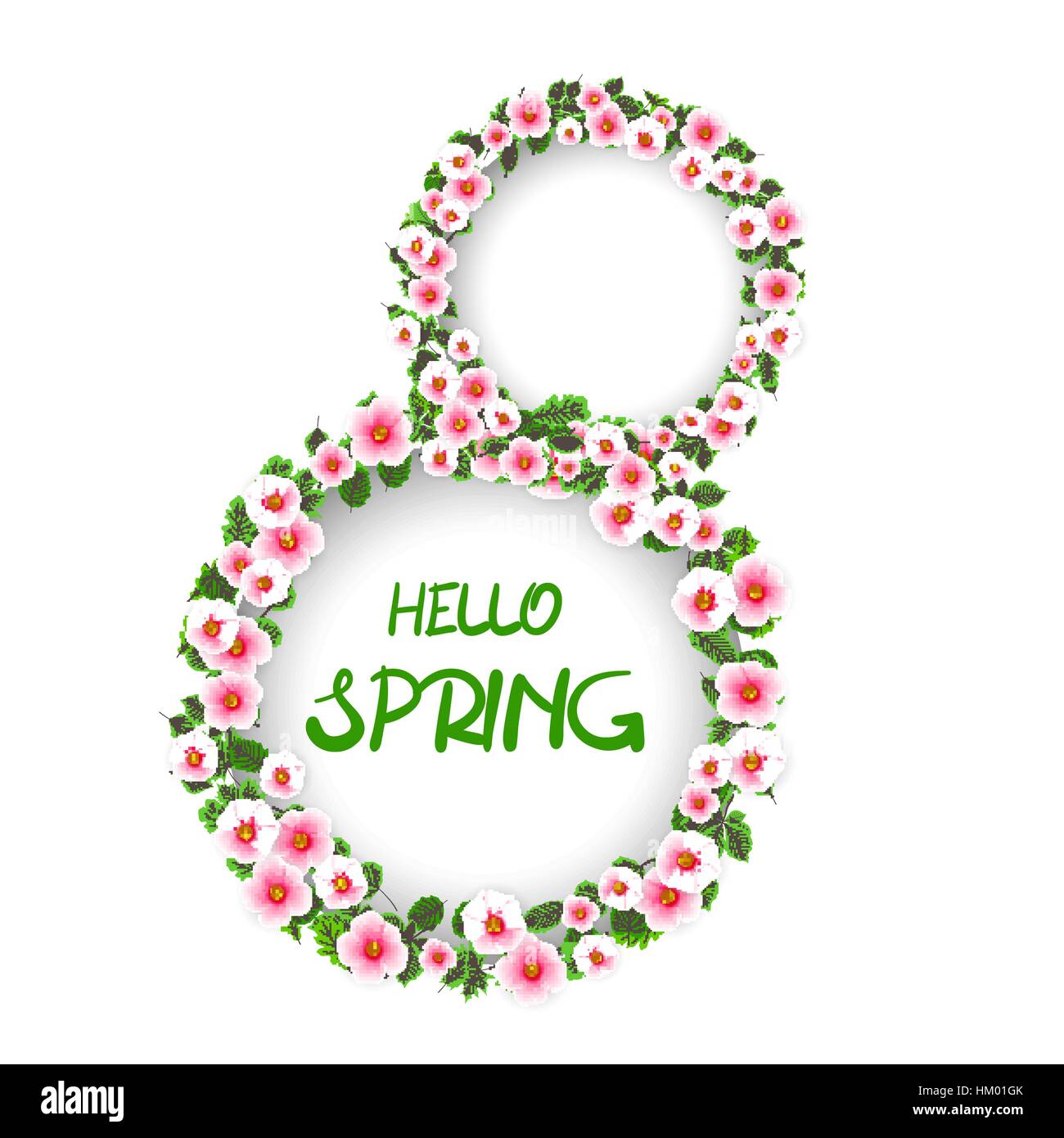 Hello spring floral poster Stock Vector Images Alamy Hello spring floral poster Stock Vector Images Alamy
