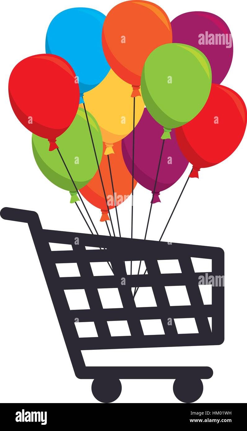 cart shopping commercial icon vector illustration design Stock Vector ...