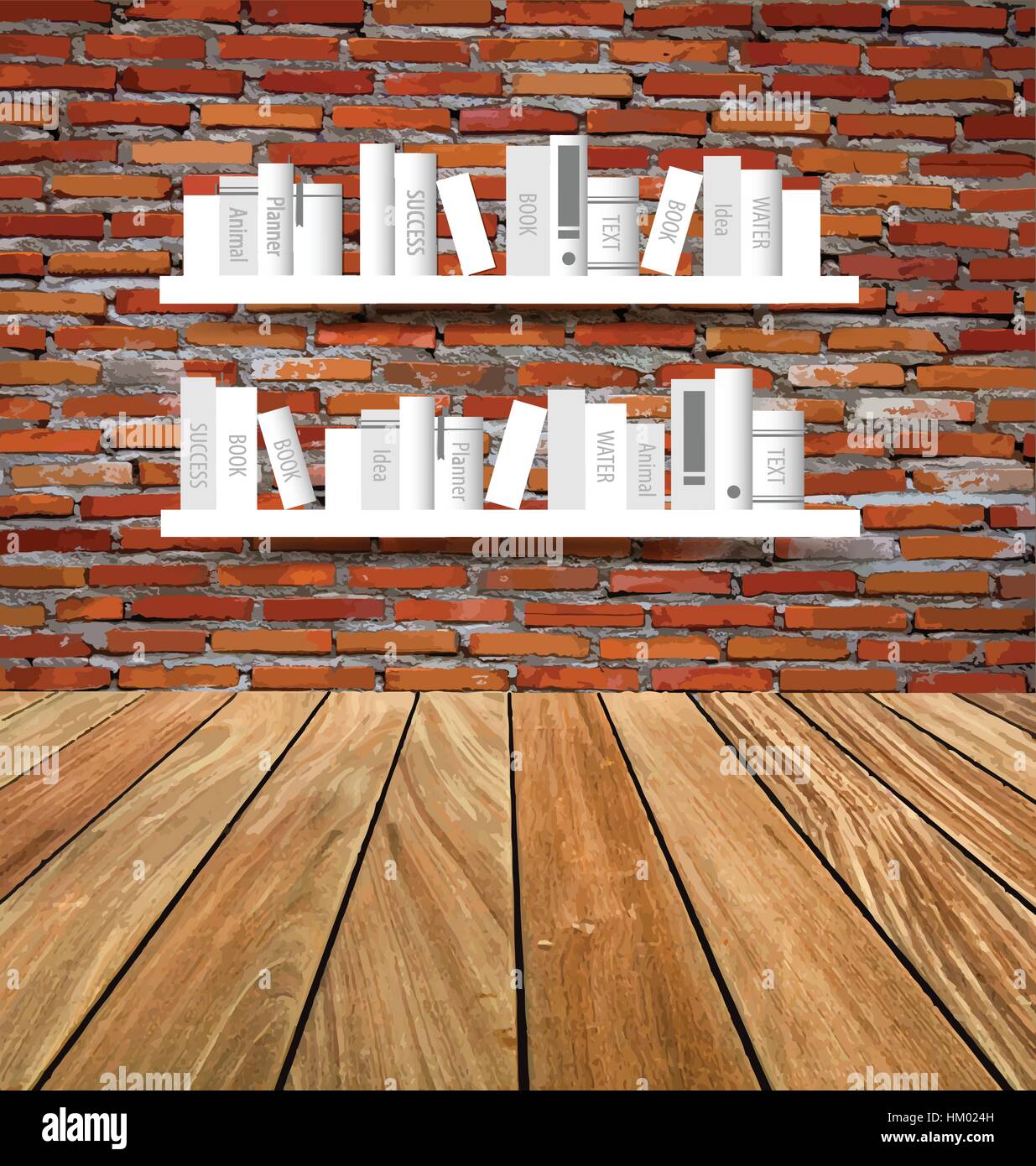 Book shelf. Vector illustration Stock Vector Image & Art Alamy